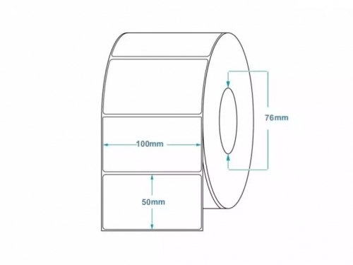 Rola etichete termice Zinta, 100x50 mm, 3000 bucati/rola
